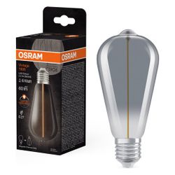 Ledvance LED-Lampe Vintage 1906 Edison 6, 2,2W, 1800K, E27, Glas, Smoke, 1906ED... LEDVANCE-4099854049897 4099854049897 (Abb. 1)