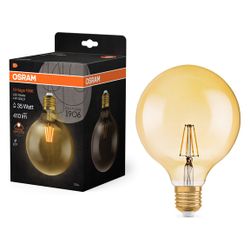 Ledvance LED-Filament-Lampe Vintage 1906 Globe, 4W 410lm 2400K E27, Glas, Gold... LEDVANCE-4099854091179 4099854091179 (Abb. 1)