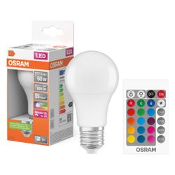 Ledvance LED-Lampe Superstar Classic A 60 RGBW, 9,4W E27 2700K, Matt, Weiß, 1... LEDVANCE-4058075430754 4058075430754 (Abb. 1)