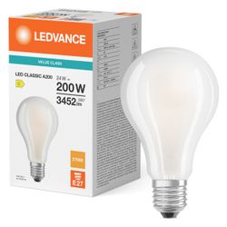 Ledvance LED-Filamentlampe Classic A 200, 24W, 3452lm, 2700K, E27, Matt, AC3501... LEDVANCE-4099854069895 4099854069895 (Abb. 1)