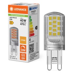 Ledvance LED-Lampe PIN 40 DIM P, 4W, 470 lm, 2700 K, G9, Klar... LEDVANCE-4099854248818 4099854248818 (Abb. 1)