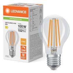 Ledvance LED-Lampe Classic A DIM P 11W 827, Dimmbar, 1.521 lm, E27, Klar... LEDVANCE-4099854060595 4099854060595 (Abb. 1)