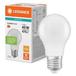 Ledvance LED-Lampe Classic A, 4,9W, 827, E27, 470 lm, 2700 K, Matt... LEDVANCE-4099854049460 4099854049460 (Abb. 1)