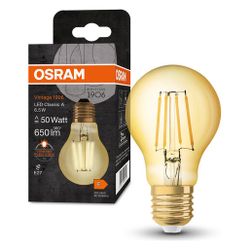 Ledvance LED-Filamentlampe Vintage 1906 Classic A, 6,5W, 650lm, 2400K, E27, Gla... LEDVANCE-4058075293298 4058075293298 (Abb. 1)