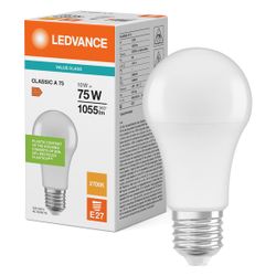 Ledvance LED-Lampe Classic A 10W 827 E27, 1055lm, 2700K, Matt, 112x60mm... LEDVANCE-4099854048821 4099854048821 (Abb. 1)