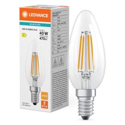 Ledvance LED-Kerzenlampe Classic B 3,4W 827 E14, 470lm, 2700K, Klar... LEDVANCE-4099854466946 4099854466946 (Abb. 1)