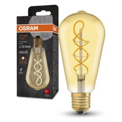 Ledvance LED-Filamentlampe Vintage 1906 Edison 28, 4W, 300lm, 2000K, E27, Glas,... LEDVANCE-4099854091292 4099854091292 (Abb. 1)