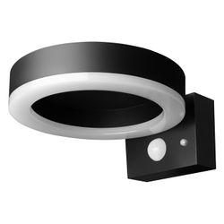 Ledvance Solar-Wandleuchte ENDURA Style Single Circle, 6W, 3000K, IP44, Schwarz... LEDVANCE-4058075392762 4058075392762 (Abb. 1)