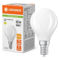 Ledvance LED-Lampe Classic P Filament DIM, 5,9W, 806lm, 2700K, E14, Matt... LEDVANCE-4099854464553 4099854464553 (Abb. 1)