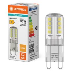 Ledvance LED-Lampe PIN 30 G9, 2,6W 827, Klar, 14x43mm... LEDVANCE-4099854248931 4099854248931 (Abb. 1)