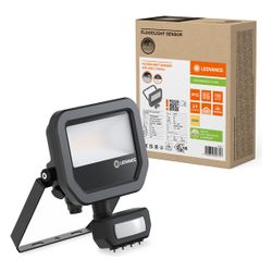 Ledvance LED-Fluter Floodlight Sensor 10, 8W, 1.100 lm, 3000 K, IP65, Aluminium... LEDVANCE-4099854306747 4099854306747 (Abb. 1)
