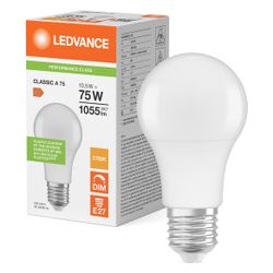 Ledvance LED-Lampe Classic A DIM P 10,5W 827 E27, Dimmbar, 1055 lm, 2700 K, Mat... LEDVANCE-4099854043994 4099854043994 (Abb. 1)