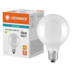 Ledvance LED-Filamentlampe Classic Globe 95, 11W 1.521 lm 2700 K E27, Matt, Wei... LEDVANCE-4099854062865 4099854062865 (Abb. 1)