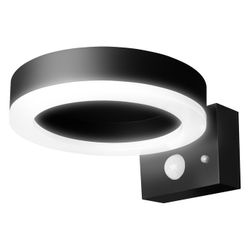 Ledvance Solar-Wandleuchte ENDURA Style Single Circle, 6W, 3000K, IP44, Schwarz... LEDVANCE-4058075392762 4058075392762 (Abb. 1)