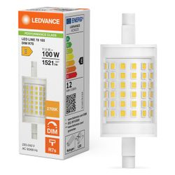 Ledvance LED-Speziallampe LINE R7s DIM P, 11,5W, 1521lm, 2700K, Klar, 78mm... LEDVANCE-4099854064876 4099854064876 (Abb. 1)