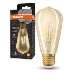 Ledvance LED-Filamentlampe Vintage 1906 Edison 55, 6,5W 824 E27, Glas, Gold... LEDVANCE-4099854081514 4099854081514 (Abb. 1)