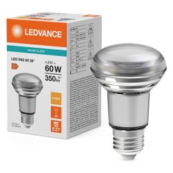 Ledvance LED-Reflektorlampe R63, 4,8W 36 Grad 2700K E27, Glas, Warm weiß... LEDVANCE-4099854048371 4099854048371 (Abb. 1)