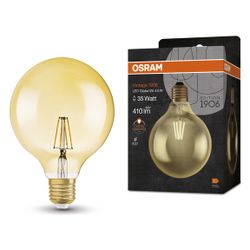 Ledvance LED-Filament-Lampe Vintage 1906 Globe, 4W 410lm 2400K E27, Glas, Gold... LEDVANCE-4099854091179 4099854091179 (Abb. 1)