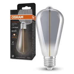 Ledvance LED-Lampe Vintage 1906 Edison 6, 2,2W, 1800K, E27, Glas, Smoke, 1906ED... LEDVANCE-4099854049897 4099854049897 (Abb. 1)