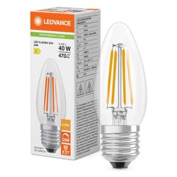 Ledvance LED-Kerzenlampe Classic B, 3,4W 470lm 2700K E27, Dimmbar, Glas, Klar, ... LEDVANCE-4099854439001 4099854439001 (Abb. 1)