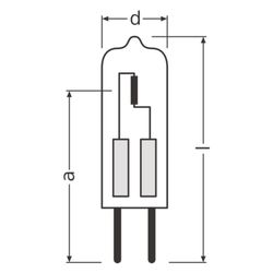 Ledvance Halogenlampe Halostar Starlite 64440S, 50W 12V GY6,35 910lm 2950K 12x4... LEDVANCE-4058075094277 4058075094277 (Abb. 1)