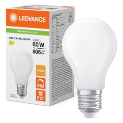 Ledvance LED-Lampe Classic A DIM P 5,9W 827 E27, Dimmbar, 806lm, 2700K, Matt, L... LEDVANCE-4099854463938 4099854463938 (Abb. 1)