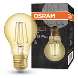 Ledvance LED-Filamentlampe Vintage 1906 Classic A, 6,5W, 650lm, 2400K, E27, Gla... LEDVANCE-4058075293298 4058075293298 (Abb. 1)