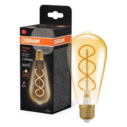 Ledvance LED-Filamentlampe Vintage 1906 Edison 28, 4W, 300lm, 2000K, E27, Glas,... LEDVANCE-4099854091292 4099854091292 (Abb. 1)