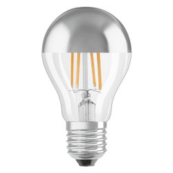 Ledvance LED-Filamentlampe Classic A Mirror 6,5W 827 E27, 650lm, 2700K, Silber... LEDVANCE-4099854062742 4099854062742 (Abb. 1)