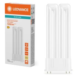 Ledvance LED-Lampe DULUX LED F24 EM & AC MAINS VALUE, 12W, 3000K, 2G10, Warm we... LEDVANCE-4058075822450 4058075822450 (Abb. 1)