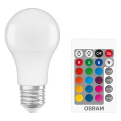 Ledvance LED-Lampe Superstar Classic A 60 RGBW, 9,4W E27 2700K, Matt, Weiß, 1... LEDVANCE-4058075430754 4058075430754 (Abb. 1)