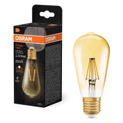 Ledvance LED-Filamentlampe Vintage 1906 Edison 22, 2,5 W, 220 lm, 2400 K, E27, ... LEDVANCE-4099854091339 4099854091339 (Abb. 1)