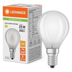 Ledvance LED-Lampe Classic P 25 Filament DIM, 1,8W, 250lm, 2700K, E14, Matt... LEDVANCE-4099854443398 4099854443398 (Abb. 1)