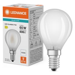 Ledvance LED-Lampe Classic P 5,9W 806lm 2700K E14, Matt, Weiß... LEDVANCE-4099854468575 4099854468575 (Abb. 1)