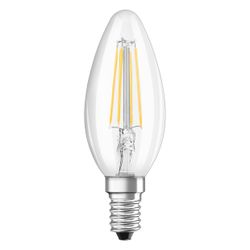 Ledvance LED-Kerzenlampe Classic B 40, 4,2W 470lm 2700K E14, Dimmbar, Klar, LED... LEDVANCE-4099854065590 4099854065590 (Abb. 1)