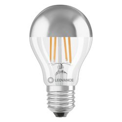 Ledvance LED-Filamentlampe Classic A Mirror 6,5W 827 E27, 650lm, 2700K, Silber... LEDVANCE-4099854062742 4099854062742 (Abb. 1)