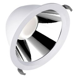 Ledvance LED-Downlight Comfort UGR19 D200 P, 30W, 3600lm, IP44, Aluminium, Weiß... LEDVANCE-4099854491122 4099854491122 (Abb. 1)