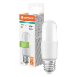 Ledvance LED-Lampe Classic Stick 9,5W 827 E27, 1.055lm, 2700K, Matt, Weiß... LEDVANCE-4099854057175 4099854057175 (Abb. 1)