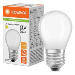 Ledvance LED-Lampe Classic P 25 Filament DIM, 1,8W 250lm 2700K E27, Matt, LED C... LEDVANCE-4099854439087 4099854439087 (Abb. 1)