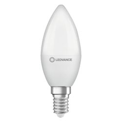 Ledvance LED-Kerzenlampe Classic B 4,9W 827 E14, 470 lm, 2700 K, Matt, Weiß, LE... LEDVANCE-4099854049309 4099854049309 (Abb. 1)