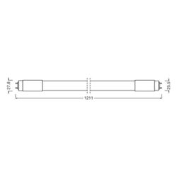 Ledvance LED-Röhre T8 HF Ultra Output P, 15W 2.400lm 4.000K G13 1211mm, mattier... LEDVANCE-4099854026133 4099854026133 (Abb. 1)
