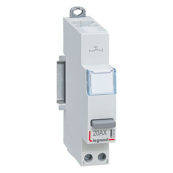 Legrand Taster CX3, 1 Schließer, 20A, 230V, 1TE, IP20, Grau, 412908