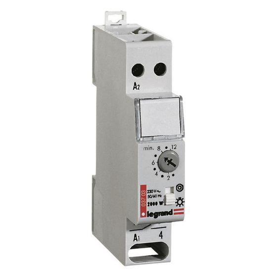 Legrand Treppenlichtzeitschalter Rex900, 230V, 0,5-12 Min., 1 Schließer, 17,5mm, 003703