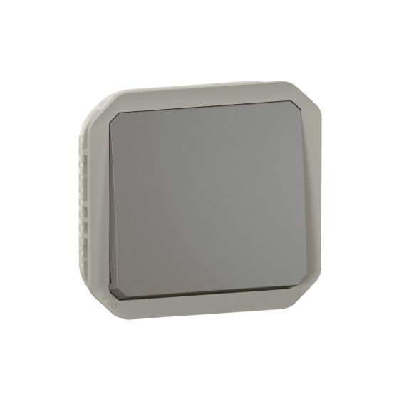 Legrand Taster Plexo New, 10A, 250V, IP55, IK08, Kunststoff, Anthrazit, 069841L