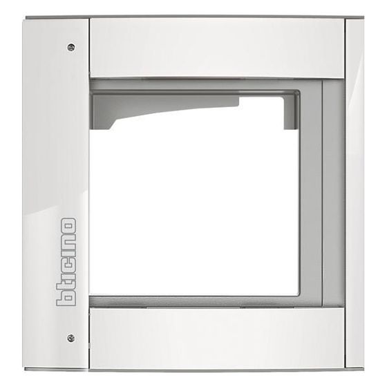 Legrand BTicino Abdeckrahmen-Modulträger SFERA, 1 Modul, Aufputz, 144x138x15mm, Allwhite, 350212