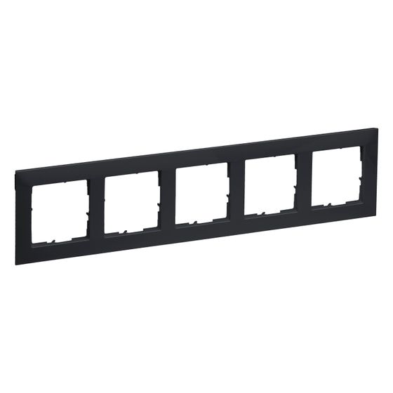 Legrand 5-fach Rahmen SEANO, 87x372mm, Kunststoff, Anthrazit, 765475