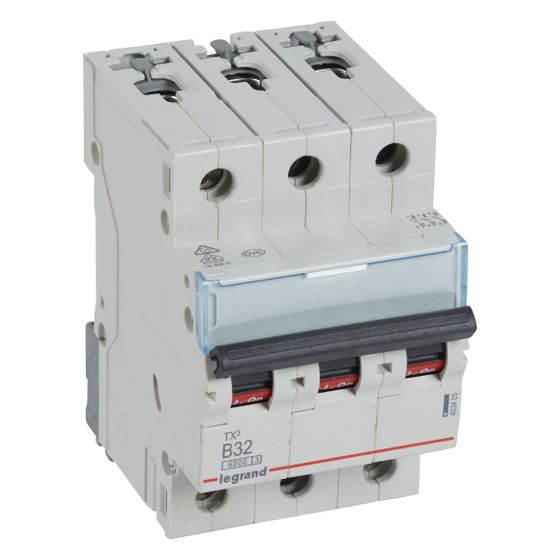 Legrand Leitungsschutzschalter TX3 B32A, 3-polig, 6kA, 400V, 3TE, Grau, 403405