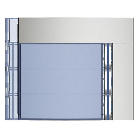Legrand BTicino Abdeckung für Ruftastenmodul SFERA, 3 Ruftasten, 91x114x10mm, Kunststoff, Allmetal, 352031