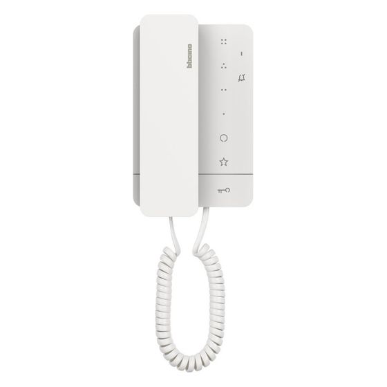Legrand BTicino Audio-Hausstation CLASSE100 A16M, 2-Draht-Bussystem, Vollduplex, 102x169x29mm, Weiß