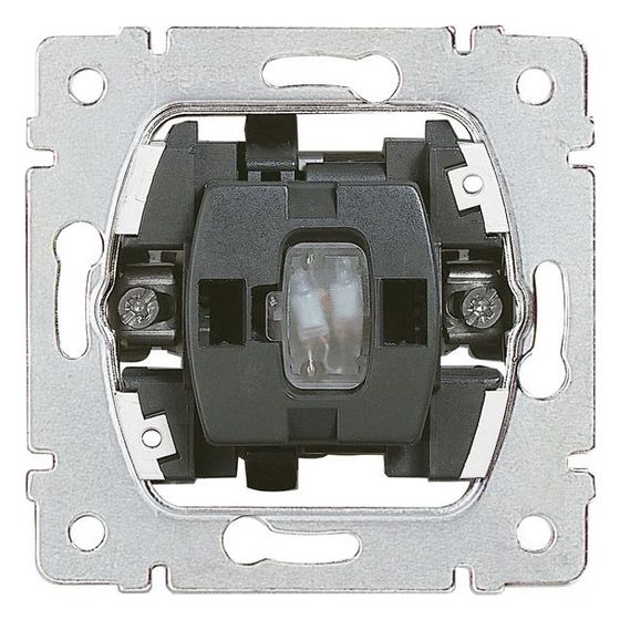 Legrand Einsatz Wechselschalter beleuchtet, 250V 10A, 71x71x32,5mm, Kunststoff, 775602